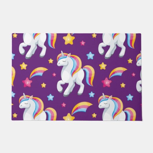 Pattern Unicorn Magic Horse Cute Deurmat (Voorkant)
