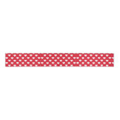 Pattern Valentine Background With Hearts Love Grosgrain Lint (Voorkant)