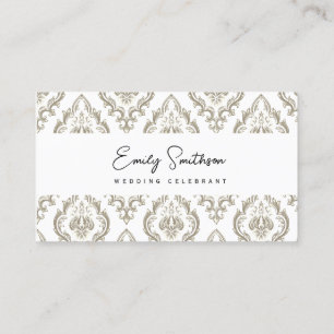 Pattern Wedding Celebrant Visitekaartje