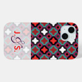 Pattern World red green Case-Mate iPhone Case (Achterkant (horizontaal))
