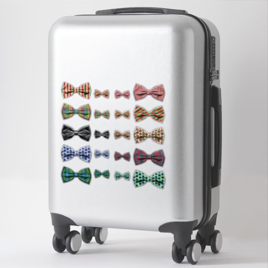 Patterned Bow Stropdassen Sticker Set (Koffer)