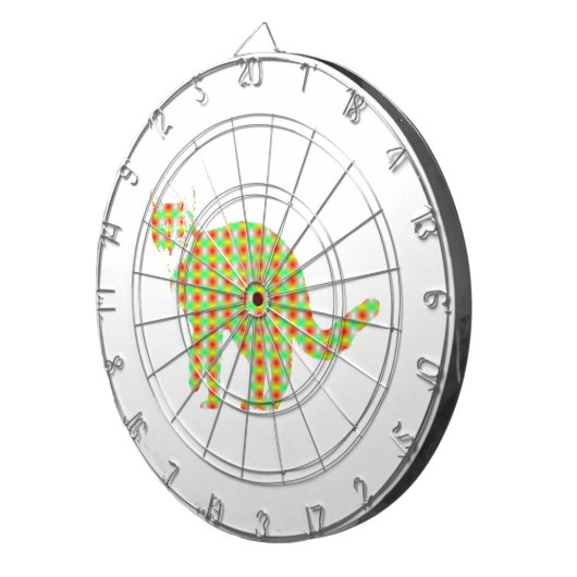 Patterned Cat Dartbord (Voorkant Rechts)