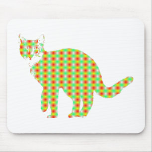 Patterned Cat Muismat
