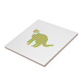 Patterned Cat Tegeltje (Zijkant)