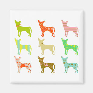 patterned-chihuahuas magneet