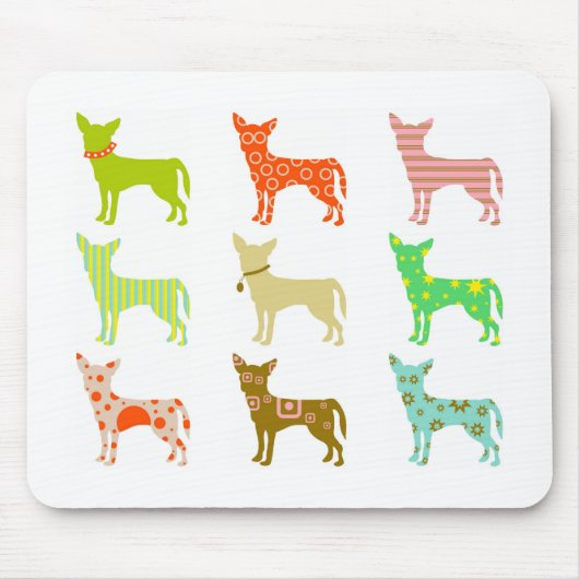 patterned-chihuahuas muismat (Voorkant)