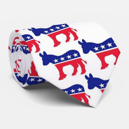 Patterned Democratic Stropdas (Opgerold)