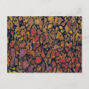 Patterned Dinosaur Bone Briefkaart