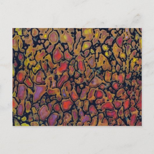 Patterned Dinosaur Bone Briefkaart (Voorkant)