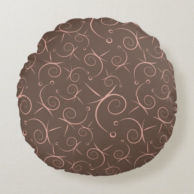 Patterned home decor cushion rond kussen (Voorkant)