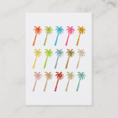 Patterned Palm Trees, Miss Holly Holiday Visitekaartje (Achterkant)