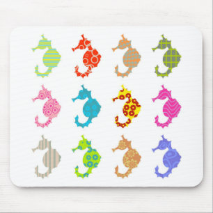 Patterned Seahorse Muismat