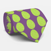 Patterned Spring Green Easter Eggs Stropdas (Opgerold)