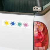 Patterned Suns Bumpersticker (Op Truck)