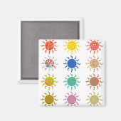 Patterned Suns Magneet (Voorkant / Achterkant)