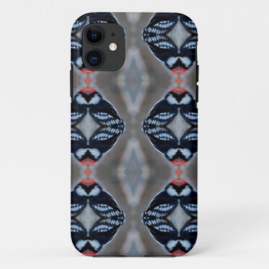 Patternized Male Downy Woodpecker Case-Mate iPhone Case (Achterkant)