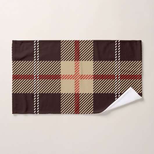 Patternl Stylish Scottish Geometric  Handdoek (Handdoek)
