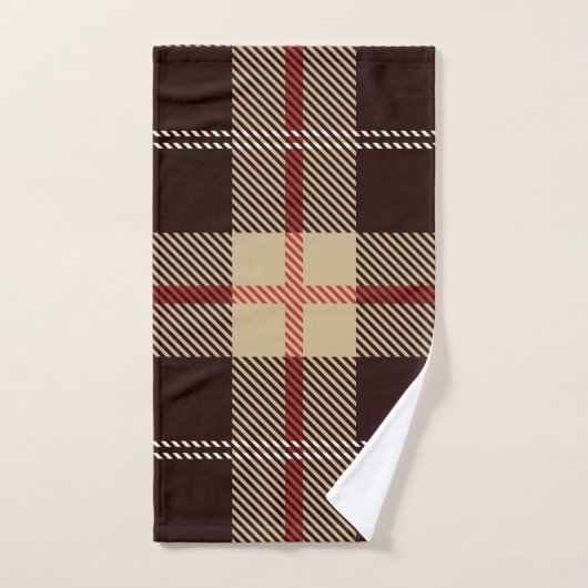 Patternl Stylish Scottish Geometric  Handdoek (Handdoek)