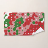 Patters de Groovy Funky Mod Retro Christmas (Serviette à main)