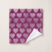 Patters de Rose Gold Heart (Gant de toilette)