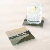 Patterson Bridge, Gold Beach, Oregon Glazen Onderzetter (Schuin)