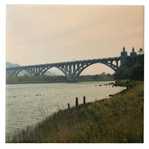 Patterson Bridge, Gold Beach, Oregon Tegeltje