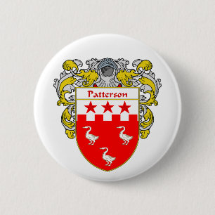 Patterson Coat of Arms (Mantled) Ronde Button 5,7 Cm