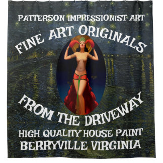 Patterson Fine Art Driveway House Paint Originals  Douchegordijn
