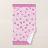 Pattes roses (Serviette à main)