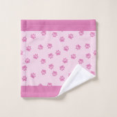 Pattes roses (Gant de toilette)
