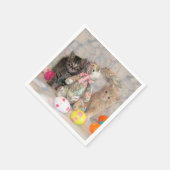 Patton & Buffington's paashaas - Kat / Kitten Servet (Hoek)