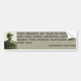 Patton Bumpersticker