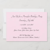 Patton (chat/chaton) Invitation d'anniversaire (Dos)