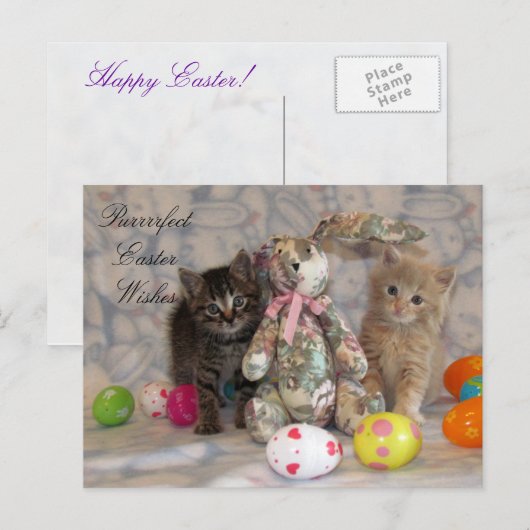 Patton en Buffington-paasBriefkaart Feestdagenkaart (Voorkant / Achterkant)