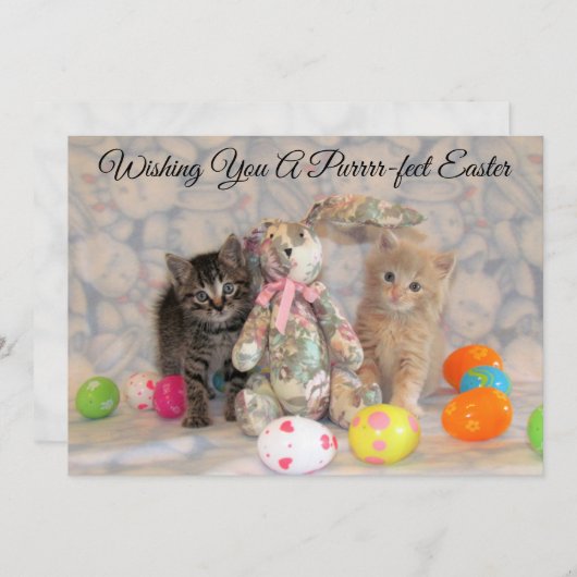 Patton et Buffington's Easter Bunny - Carte plate (Devant / Derrière)