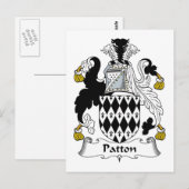 Patton Family Crest Briefkaart (Voorkant / Achterkant)