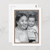 Patty en Baby Briefkaart (Voorkant / Achterkant)