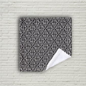 Patty Scrolled Black White Damask Pattern