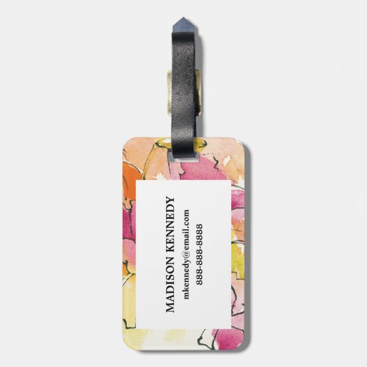 Pattys Plum Bagagelabel (Achterkant verticaal)