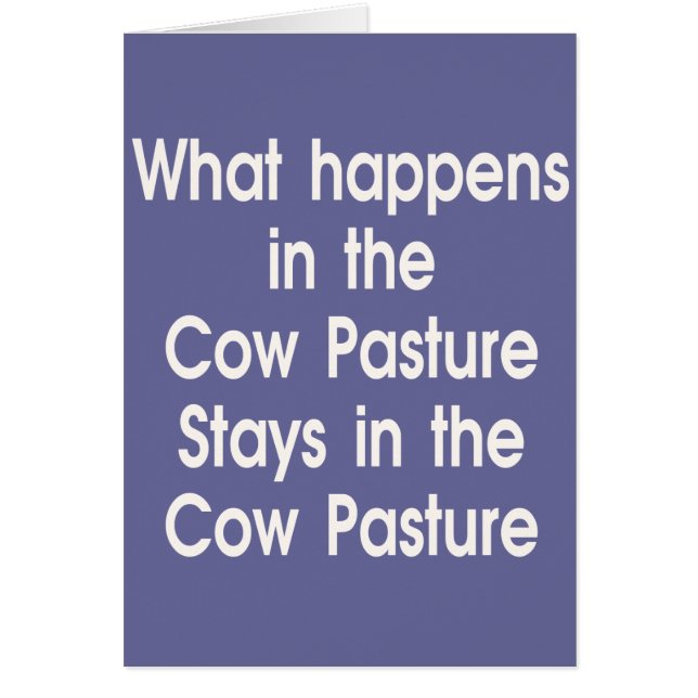 Pâturage de vache (Devant)