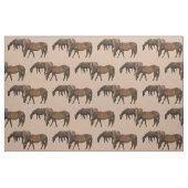 Pâturage du tissu de chevaux (Fat Quarter)