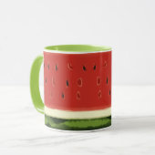 Pâturage rouge clair Watermelon vert Mug (Devant gauche)