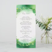 Pâturage vert de St. Patrick menu mariage (Debout devant)