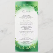 Pâturage vert de St. Patrick menu mariage (Devant)