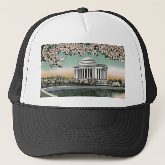 PAU48 Jefferson Memorial 2.tif Trucker Pet (Voorkant)