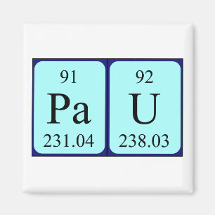Pau periodiek table name magnet magneet