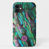 Paua Abalone-Initiaal telefoongeval Case-Mate iPhone Case (Achterkant)