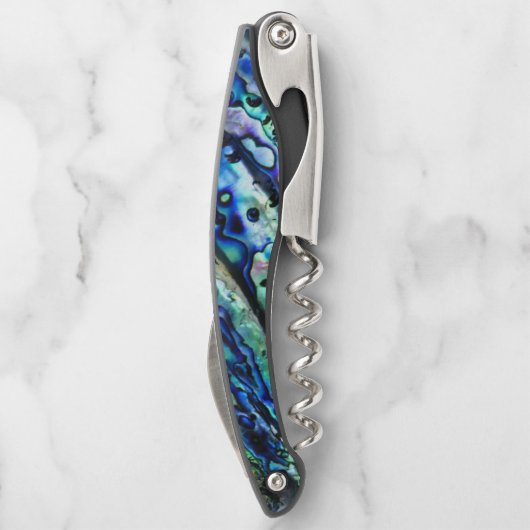 Paua Abalone Shell Corkschroef Kurkentrekker (Achterkant)