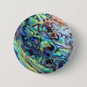 Paua abalone shell detail ronde button 5,7 cm