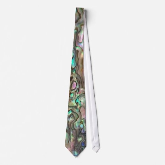 Paua Shell Abalone cravate naturel (Devant)